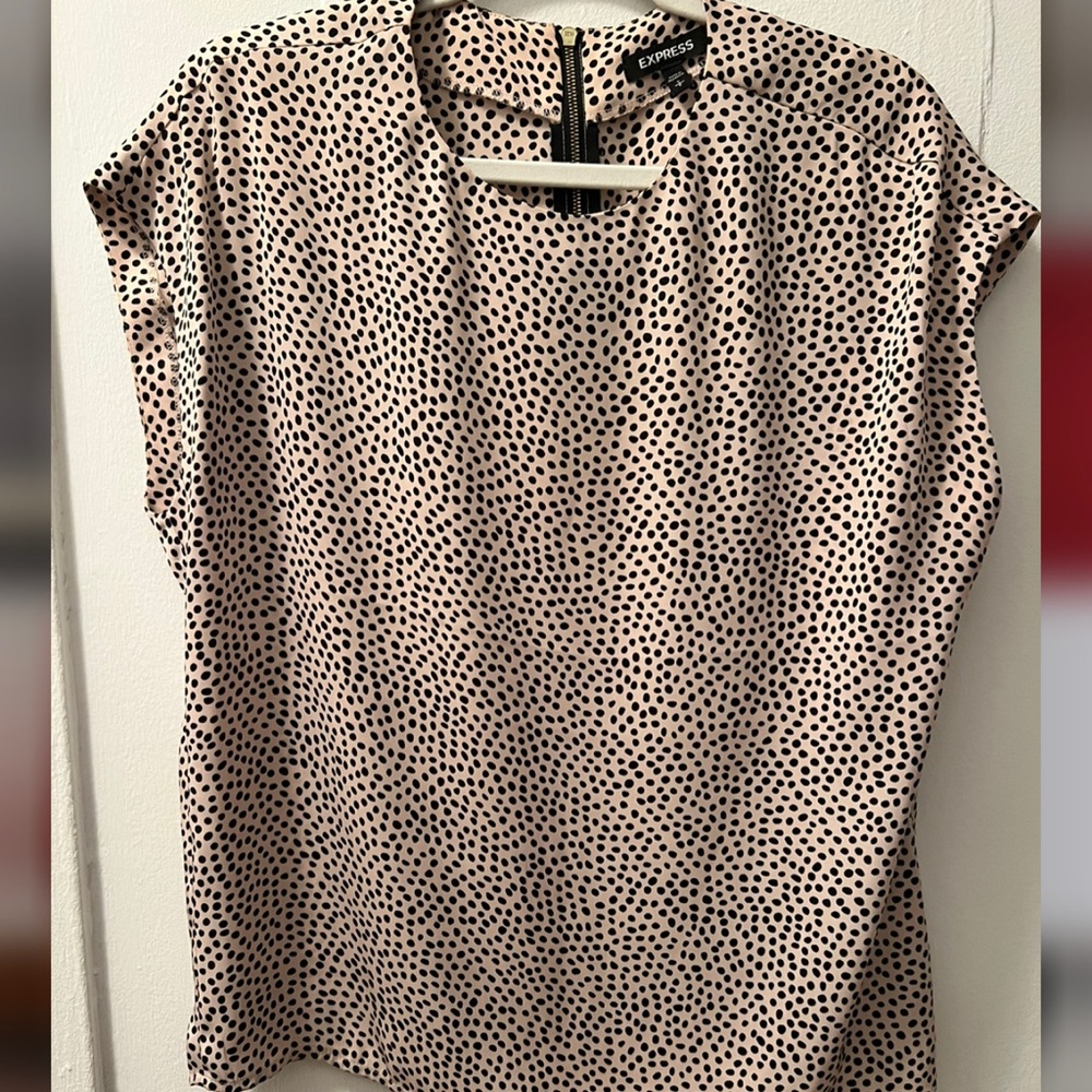 Express Dress Shirt for Women (Polka Dots)